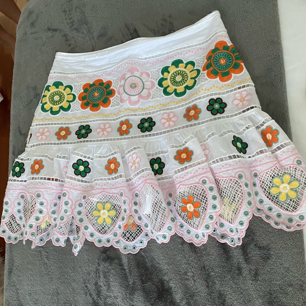 Zara Floral Print Mini Skort